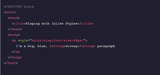 picture of CSS embeded in an attribute